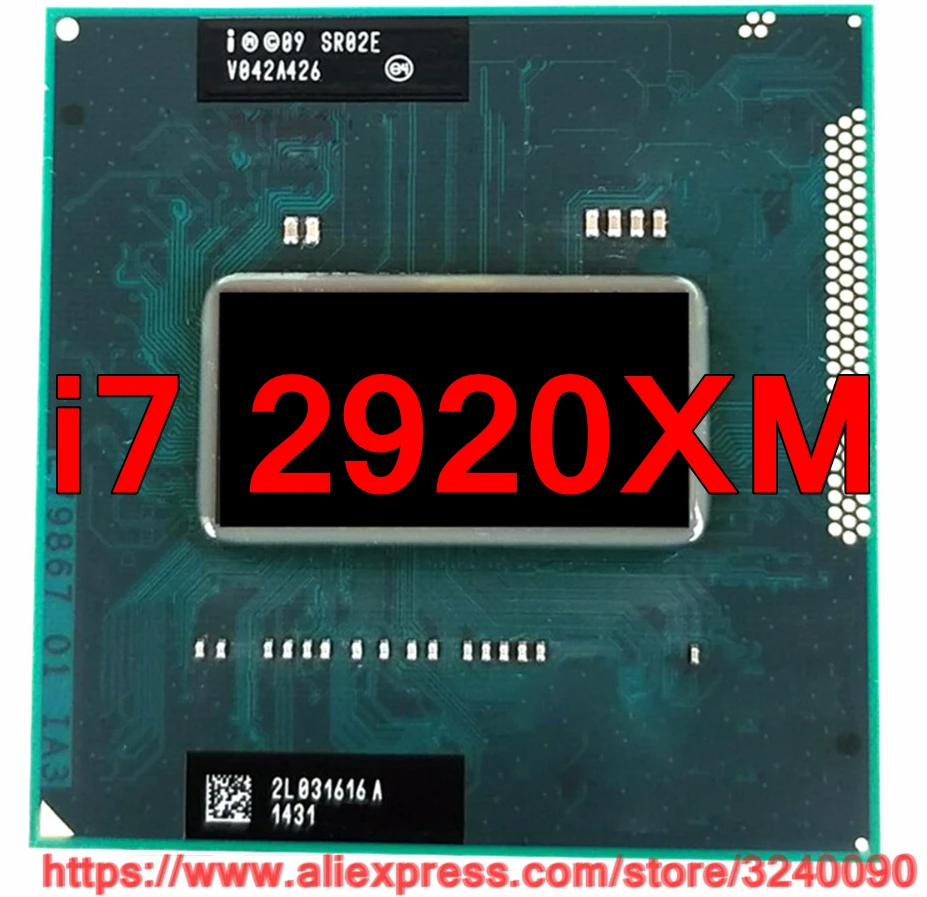 

Original lntel Core i7 2920xm SR02E CPU (8M Cache/2.5GHz-3.5GHz/Quad-Core) i7-2920xm Laptop processor free shipping