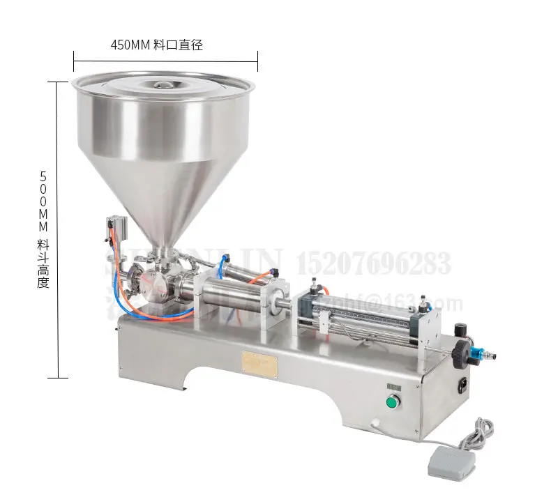 SHENLIN G1 нержавеющая горизонтальная пневматическая паста Автоматическая машина для наполнения высокой вязкости паста машина для наполнения 110 В 220 в 5-500 мл