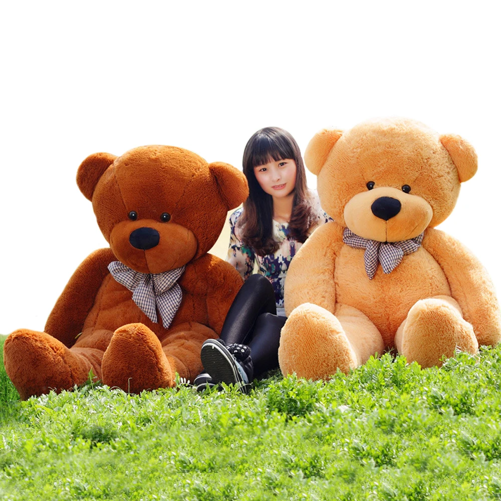 

80-200CM Cute Teddy Bear Plush Toy Cartoon Filled With Plush Bear Doll Bear Skin Coat Semi-finished Plush Doll Children's Gift