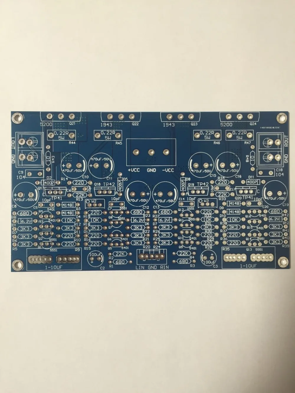 

Fannyda HIFI high power 2.0 home power amplifiers board 100W+100W PCB circuits empty board