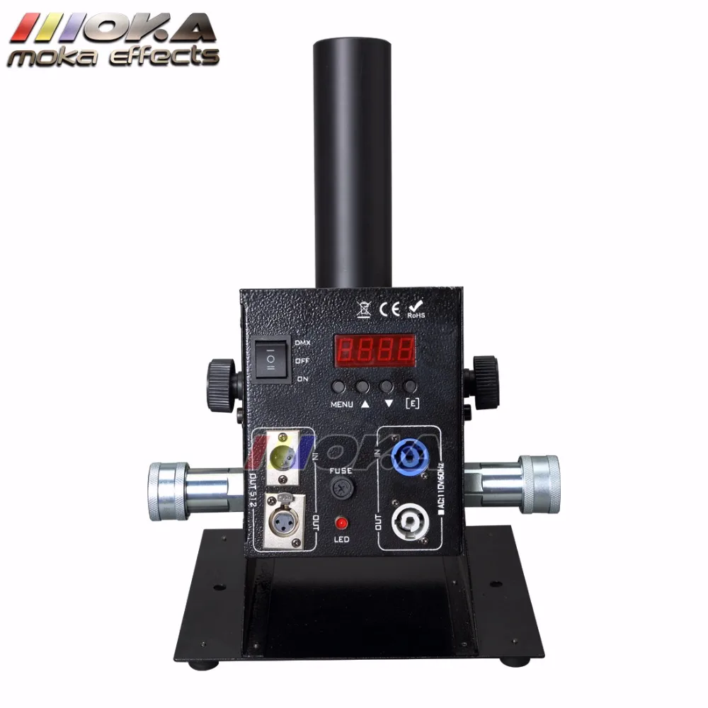 4 шт./лот Новый дизайн 1 бак для 2 шт. DMX led CO2 cannon Cryo Jet Spray 6 8 м сценический эффект