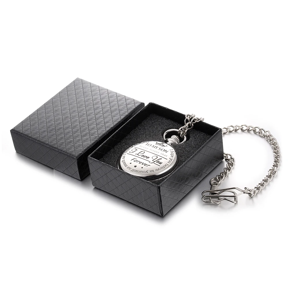 DXJEL 10 Pcs 8*7*3cm Simple Pocket Watch Box Fashion Gift Box Cool