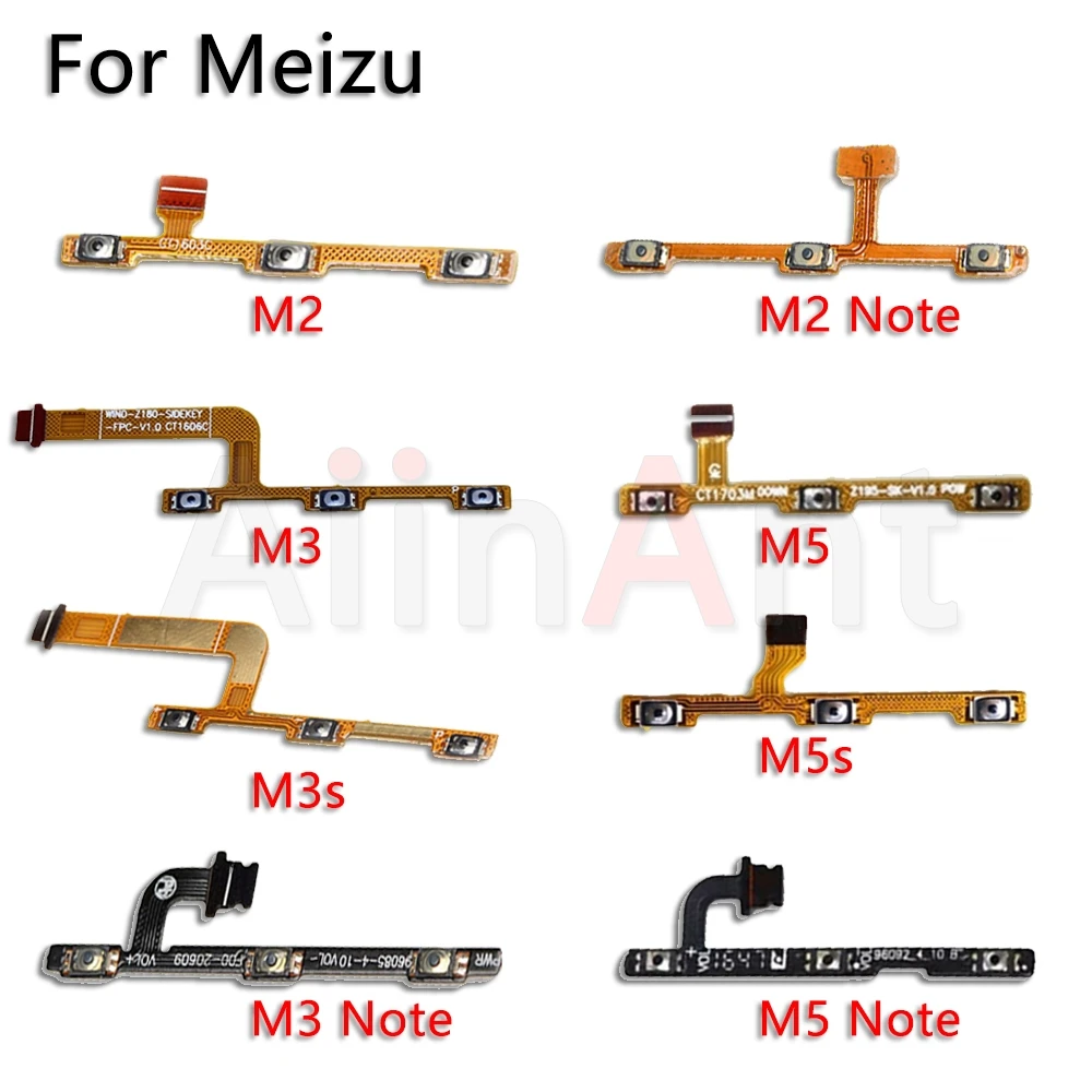 Гибкий кабель питания Aiinant для Meizu M2 M3 M3s M5 M5s M6 Note M 2 3 5 6 U10 U20 power Flex Запчасти для телефонов