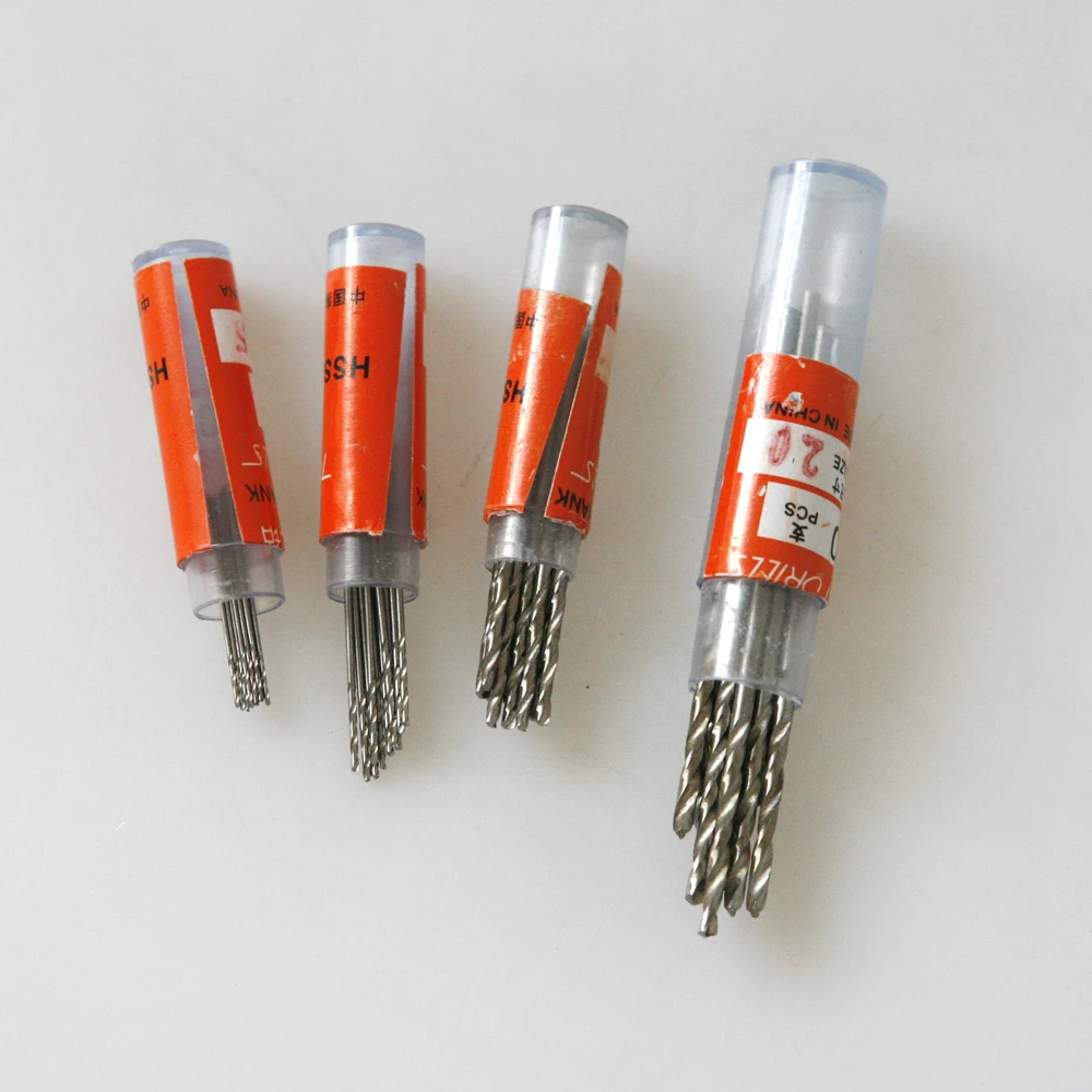10Pcs Micro HSS 0.3-3mm Straight Shank Twist Drilling Bits Sets Tiny Durabl F pa