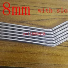 Горячая изгиб соломка из нержавеющей стали питьевой соломы пива и фруктового сока металлическая соломинка, 500 шт/партия