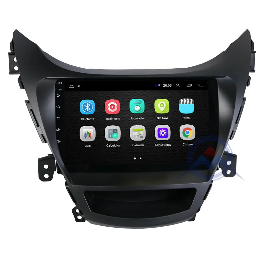 Perfect ZOHANAVI Android 8.1 2.5D Screen Car GPS Navigation for Elantra Avante car Auto Radio DVD GPS multimedia player build in wifi 2