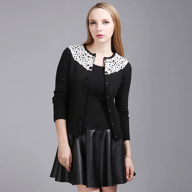 Joy Capita Women Cardigan Sweaters 2017 Knitting Winter Full Sleeve Single Breasted Casual Plus Size Sweater |