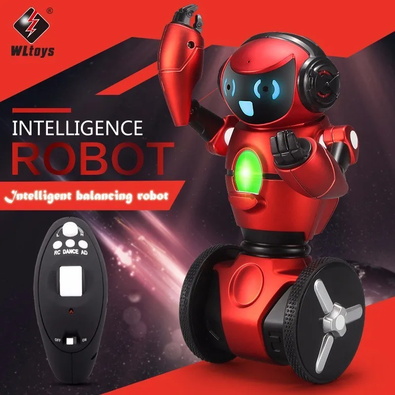 Origial WLtoys F1 2.4G RC Robot Toys 3-Axis Gyro Intelligent Gravity sensor Balance RC Smart Robot Kids Toy
