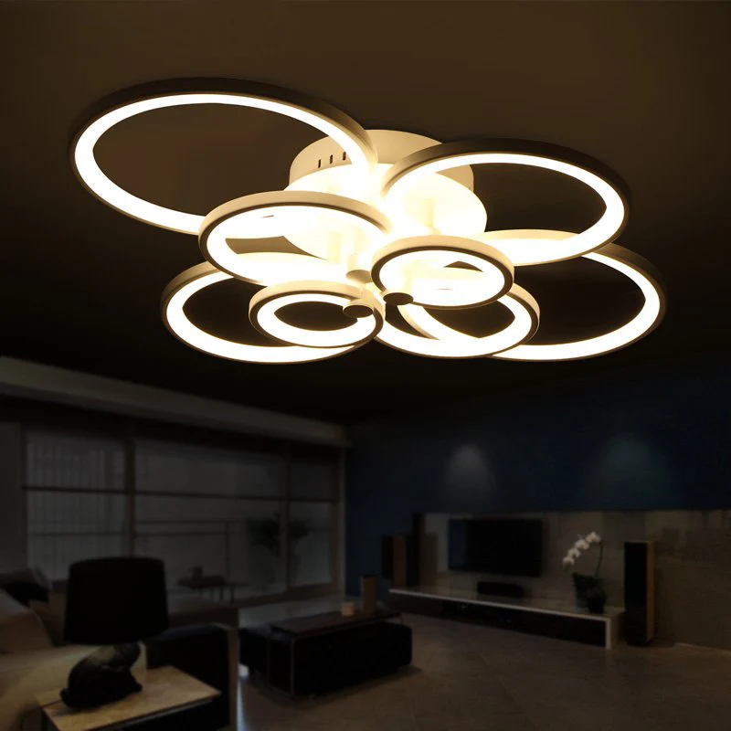 Remote control living room bedroom modern led ceiling lights luminarias para sala dimming led ceiling lamp deckenleuchten