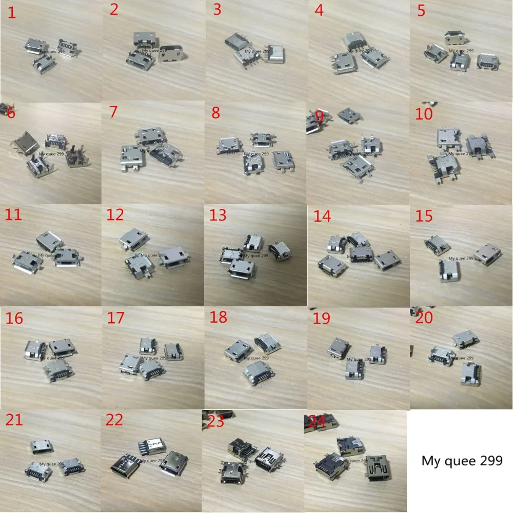 24 models Micro usb connector Very common charging port for Lenovo Huawei ZTE Huawei and other brand mobile,tablet GPS