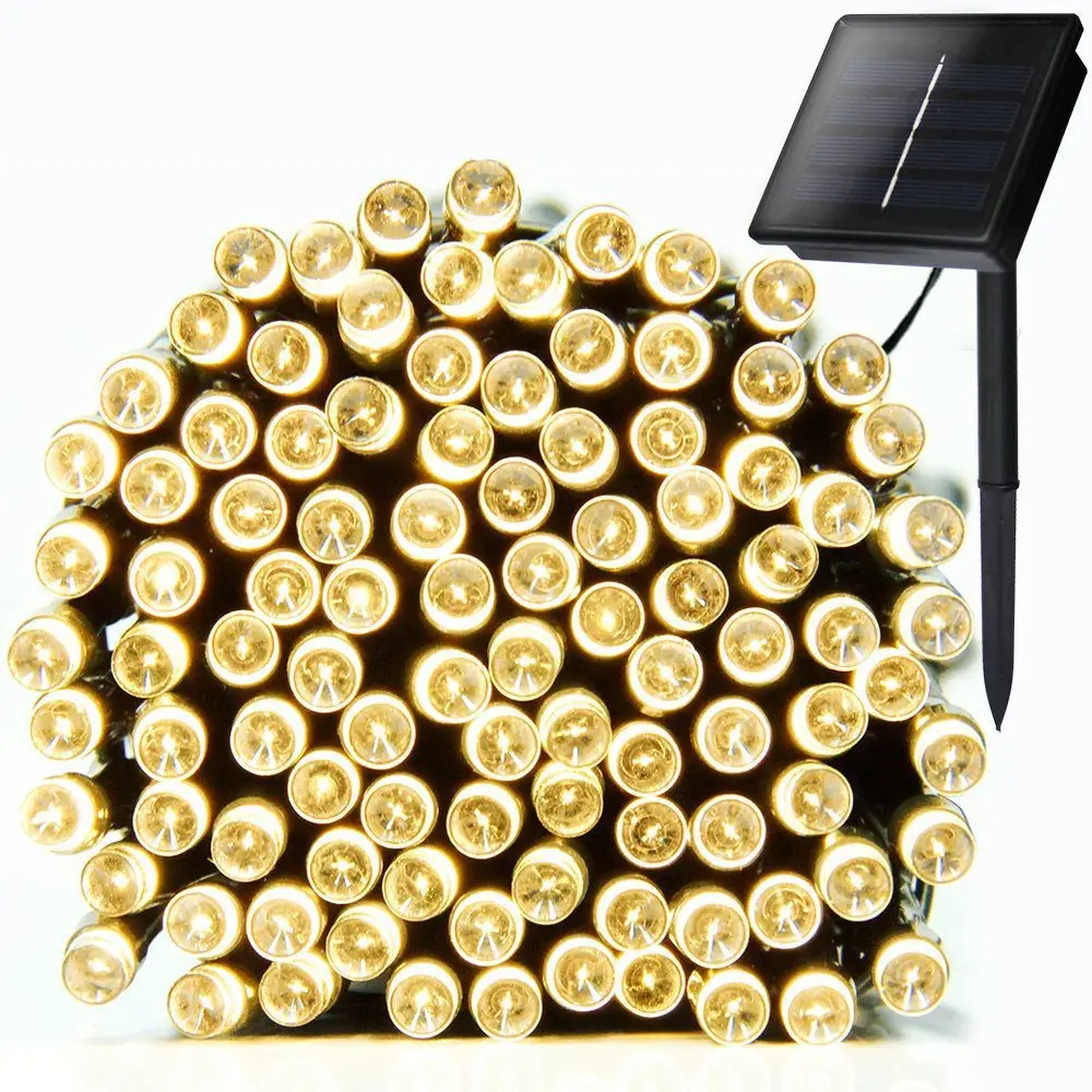 Гирлянда на солнечной энергии 7 м/12 м/22 м/50 300 светодиодов|solar powered fairy lights|fairy light