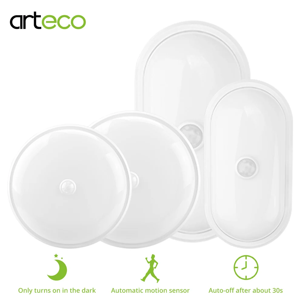 

Moisture Proof PIR Wireless Night Light With Motion Sensor Lighting Waterproof Wall Lamp Cabinet Stairs Light Induction LED Lamp