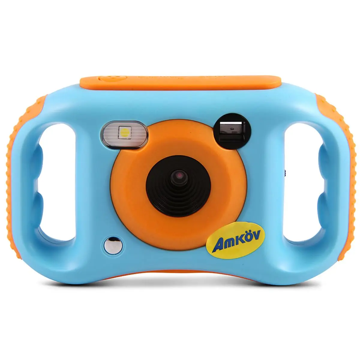 Amkov Детская Цифровая видеокамера WiFi подключение 5 мегапикселей подарок для детей мальчиков и девочек - Цвет: Blue and Orange
