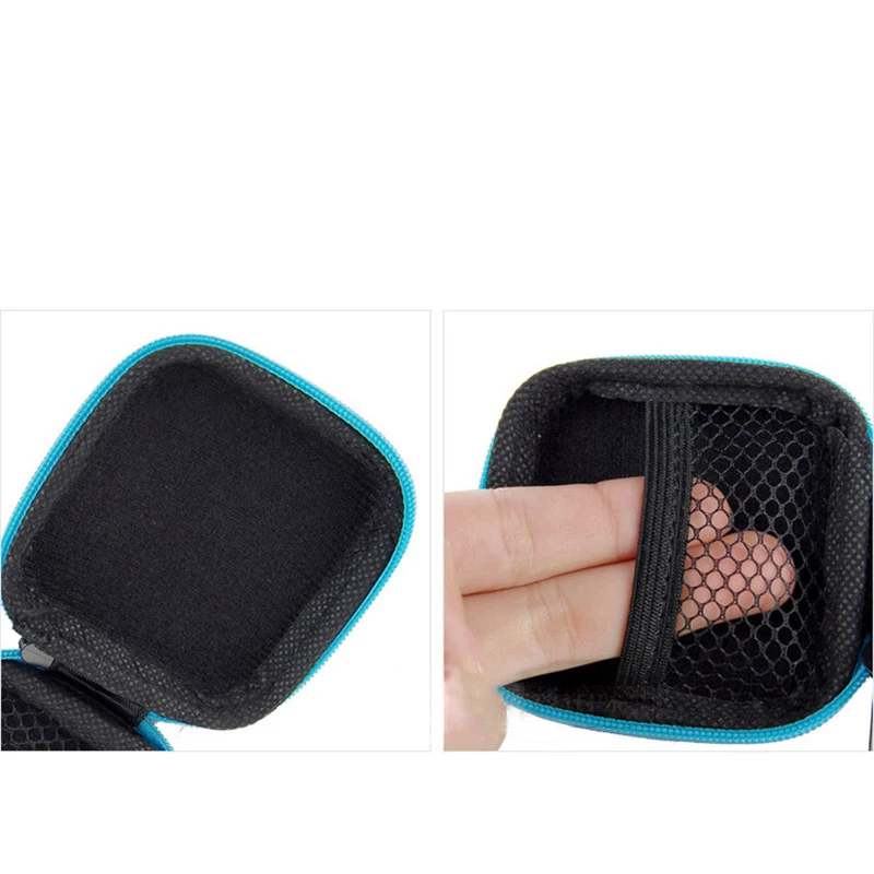 RACAHOO Zipper Earphone Wire Storage Box Protective USB Cables Storage Container Organizer Case Headphones Charger Money Box4