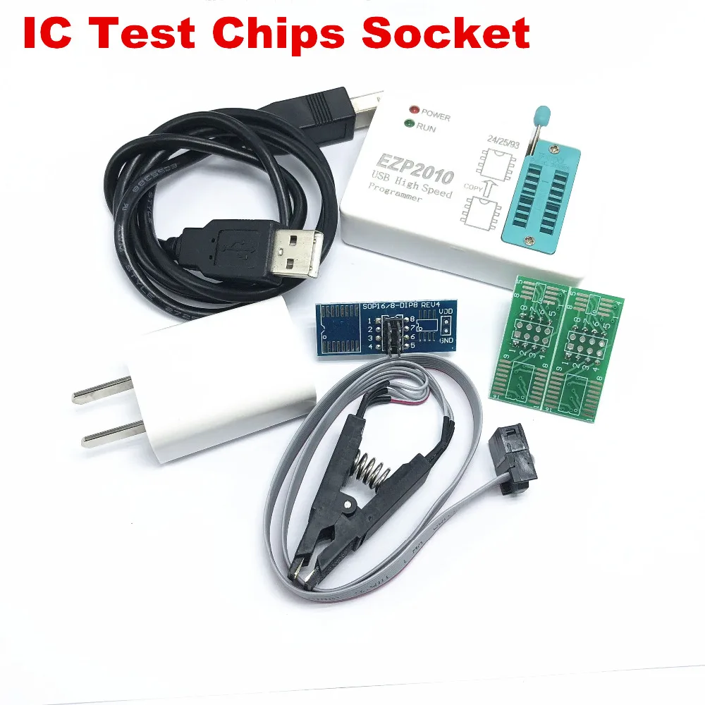 

1set EZP2010 high-speed USB SPI Programme + IC Test Clips socket