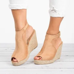 New Sandals Platform Open Toe Women Shoes Heel Wedges 2019 Summer Woman Casual Shoes Wedding Pumps Buckle Sandalias Mujer New Sandals Platform Open Toe Women Shoes Heel Wedges 2019 Summer Woman Casual Shoes Wedding Pumps Buckle Sandalias Mujer