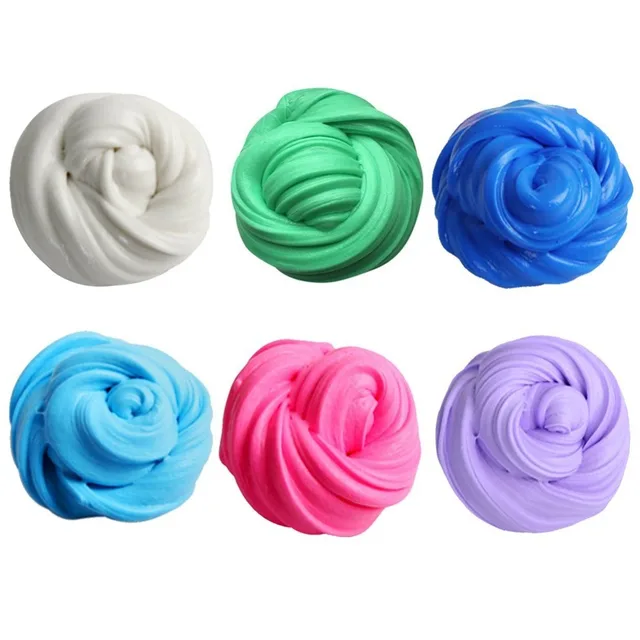 1 Box Butter Slime Clay DIY Fluffy Floam Slime Soft Supplies Antistress Education Craft Magic Sand Plasticine Toy Kit 6