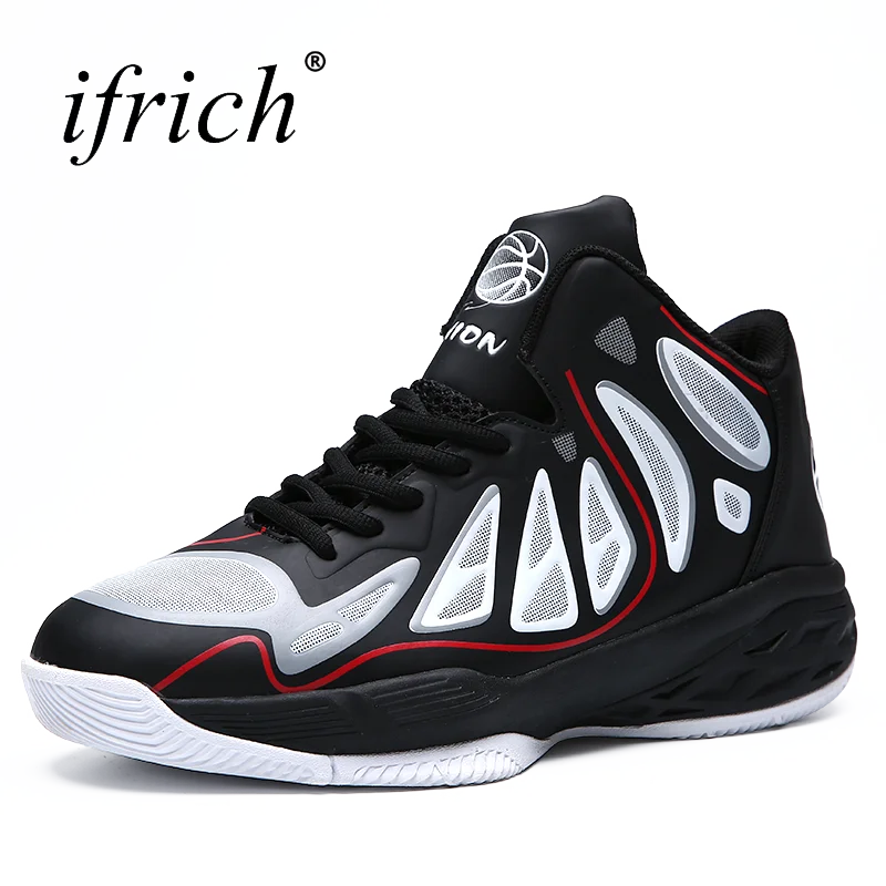 

2019 New Men Basketball Shoes Autumn Winter Sport Shoes Men Red Black Athletic Sneakers Lace Up Basketball Sneakers