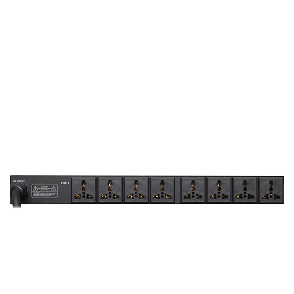 Professional stage 8/10 way power sequencer socket