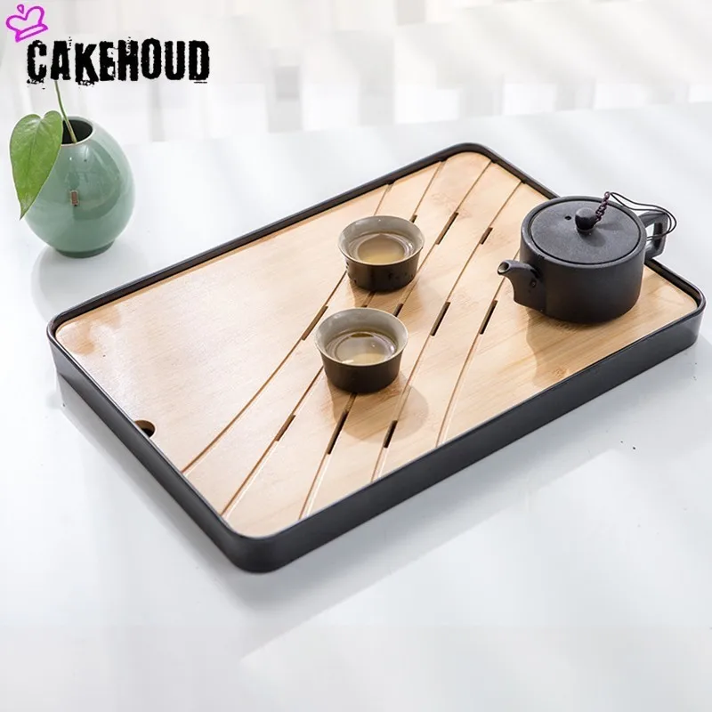 CAKEHOUD традиционный деревянный прямоугольный чайный набор кунг-фу поднос китайский кунг-фу кофейный столик поднос для чайной церемонии аксессуары