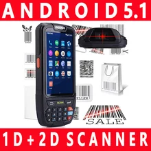 

wireless barcode scanner android lcd screen laser light new en810 4G pda engonus 2d portable 1d bandheld android scanner mini