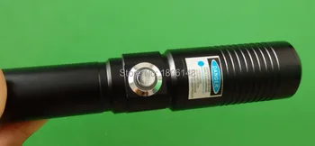 

High power Blue laser pointers 300000m 30w 450nm Burn match/dry wood/black plastic/Burn cigarettes+Glasses+Gift box
