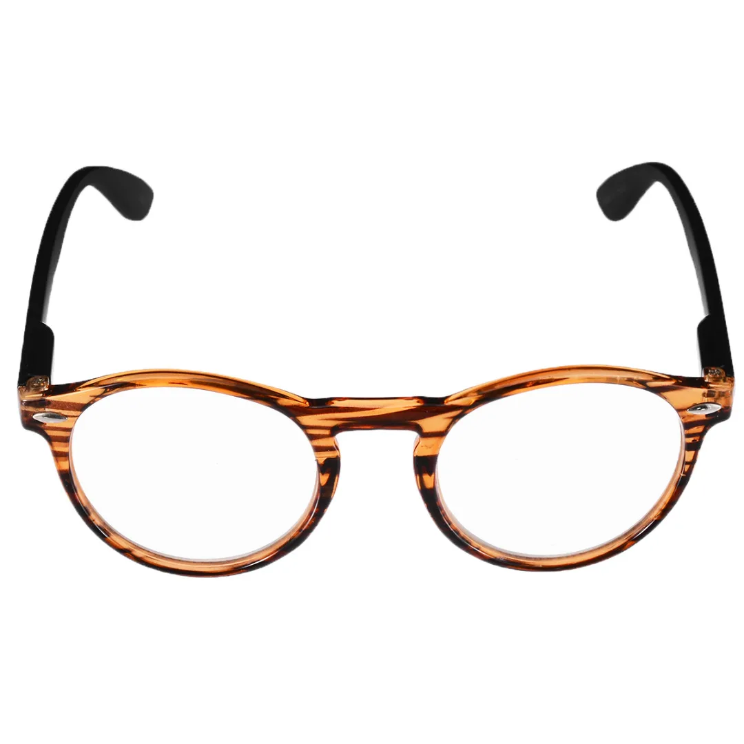 Mayitr Retro Ultra Light Round Spring Hinges Reading Glasses Women Men Full Rim Eyewear Glasses Presbyopia 4 Colors  +1.0~+3.5