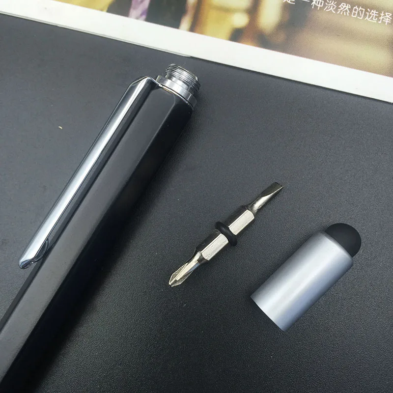 Chave de Fenda Régua de Alumínio Nível de Espírito com um Top e Escala de Metal 200 Pçs e set Ferramenta Multifuncional Caneta Esferográfica Caneta 10 Canetas esferográficas