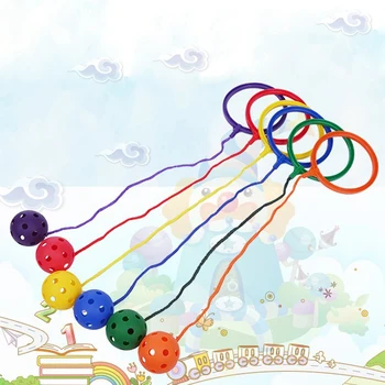 

Kids Outdoor Games Sports Jump Ball Fitness Weight Loss Ball Jumping Rotating Ring Child Single Leg Dump Ball Toys for Children