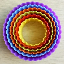 6 шт./компл., 6 размеров, Пластик кекс Круглый Форма оригинальные формочки для печенья в виде формы бисквит Фондант форма для выпечки тортов DIY Кухня Пособия по кулинарии инструменты