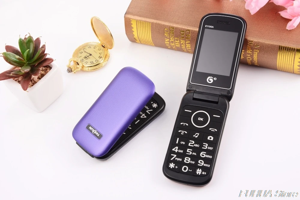 Мобильный телефон TKEXUN E1190A с двумя sim-картами, Bluetooth, FM, MP3, Vedio, дешевый мобильный телефон для пожилых людей, русская клавиатура