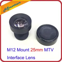 M12 Mount 25mm MTV Interface Lens for CCTV Security Camera F2.0 14.6 Degree For AHD CVI IP WIFI Camera DVR system Accessories