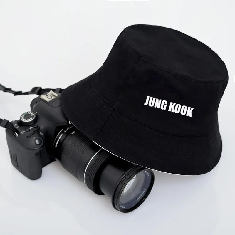 Kpop JUNGKOOK SUGA JIMIN V, окружающий тот же пункт, вспомогательная шапка, двусторонняя Рыбацкая шляпа, мужская и женская козырек, Корейская дикая шляпа
