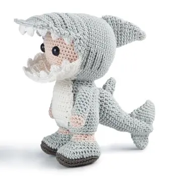 

crochet toys amigurumi shark doll model number a02