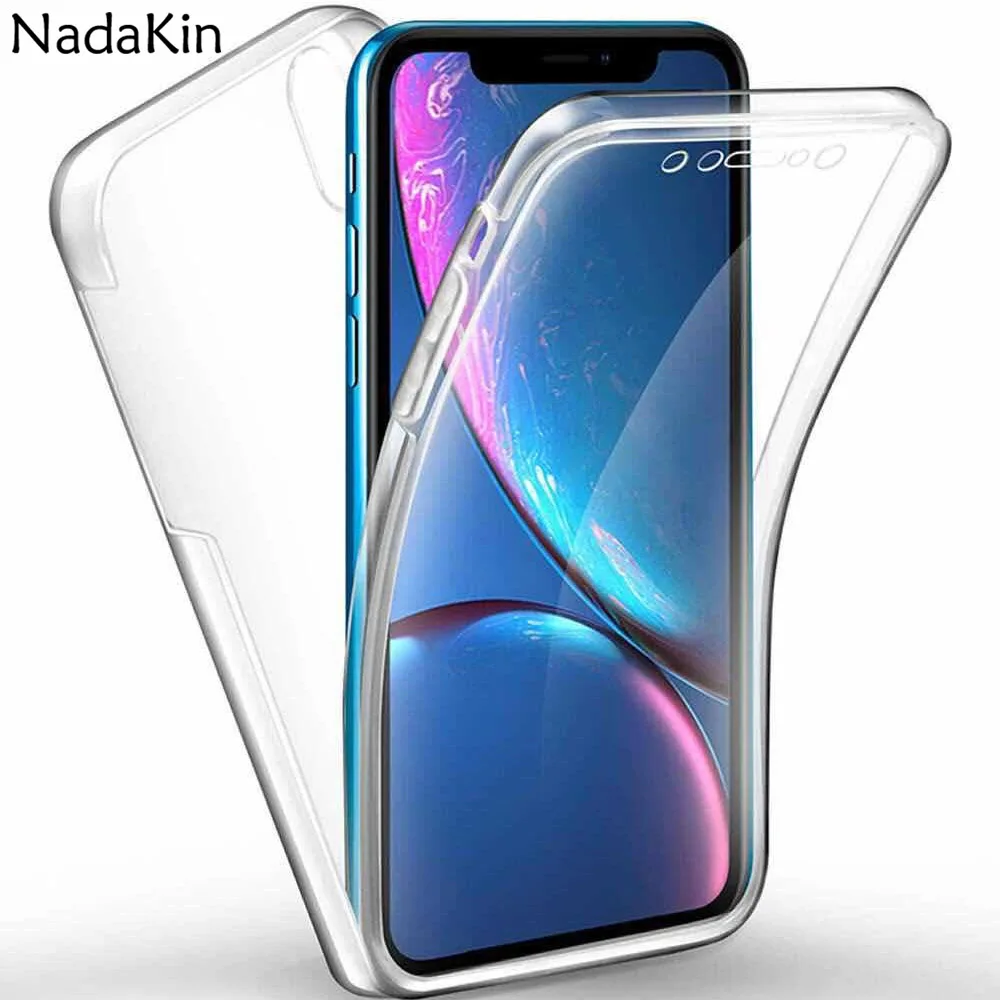 360 Full Body Protection Fitted Clear Case for Samsung Galaxy S10e S10 S9 S8 Plus S7 S6 Edge Hard Back PC Soft PET Front Cover |