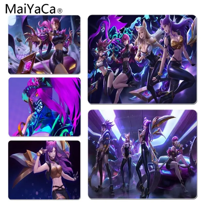 MaiYaCa League of Legends virtual girl band K DA KaiSa2 офисные мыши для геймеров мягкий коврик
