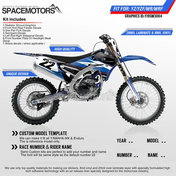 

MotoSpace Customized Team Graphics Backgrounds Decals 3M Stickers For YAMAHA YZF250FX 14-18 YZF250 2019 YZF450 14-17 18-19 084