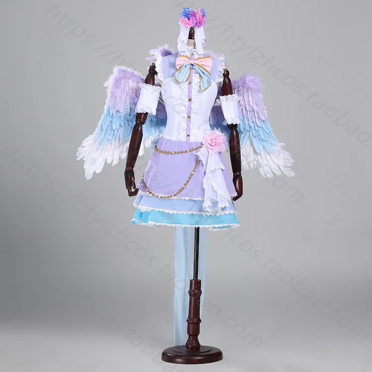 

Anime! Love live! Minami Kotori March White Valentine's Day Angel Awakening Lolita Dress Uniform Cosplay Costume Free Shipping