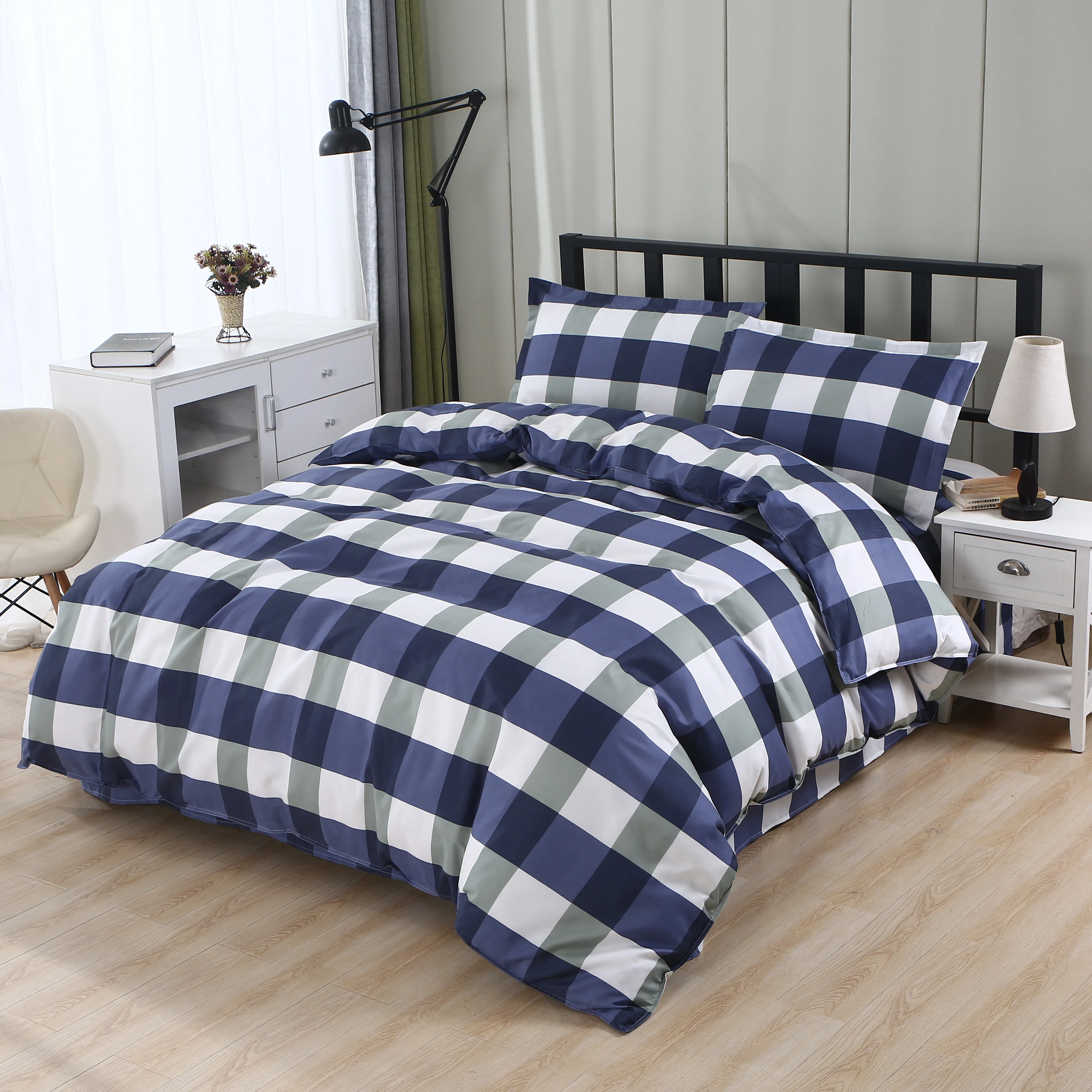Mecerock 100 Polyester Bedding Set Duvet Cover Flat Sheet Bed Sheet