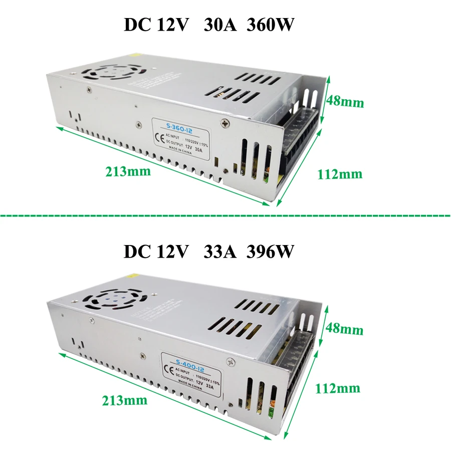 Трансформаторы систем освещения AC 110 V-220 V DC/DC 12 V 2A 3A 5A 10A 15A 30A 33A сплиттер адаптер Светодиодный драйвер питания) Светодиодная лента с usb-питанием