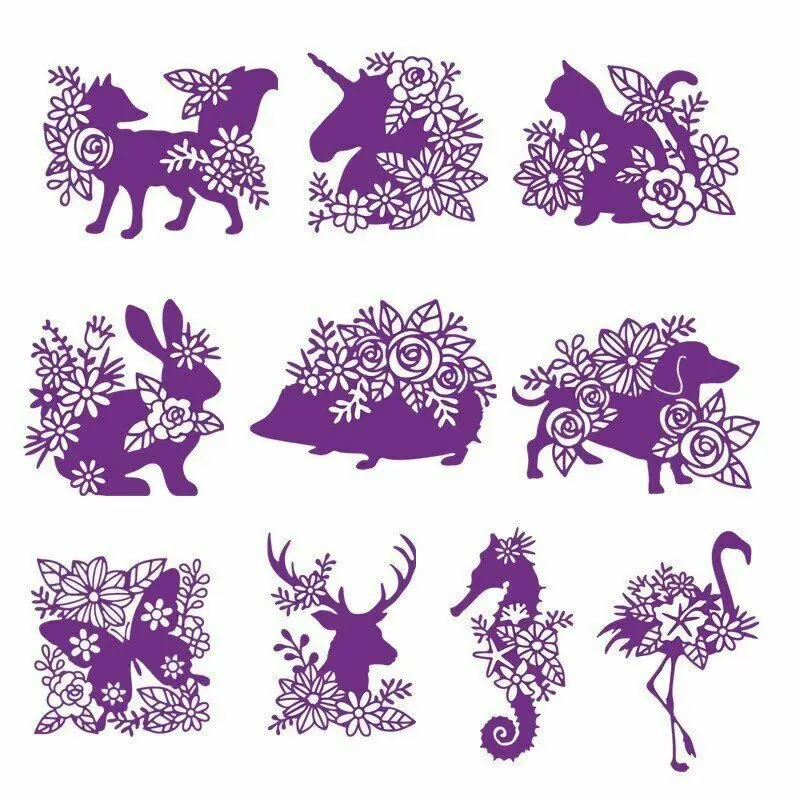 2019 3D DIY New Arrival Layered Metal Cutting Dies and Scrapbooking For Paper Making Animal Embossing Stamps Frame Card Craft | Дом и сад