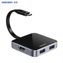 NOHON USB-C HDMI адаптер 5 в 1 USB 3,0 концентратор Тип C конвертер PD док-станция для MacBook Xiaomi samsung huawei ноутбуки телефоны