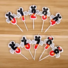 1 Pcs Mini (0-9) Digital Birthday Candles Happy Birthday Cake Decorating Party Cupcake Decor Baby Shower Favor Cake Accessories