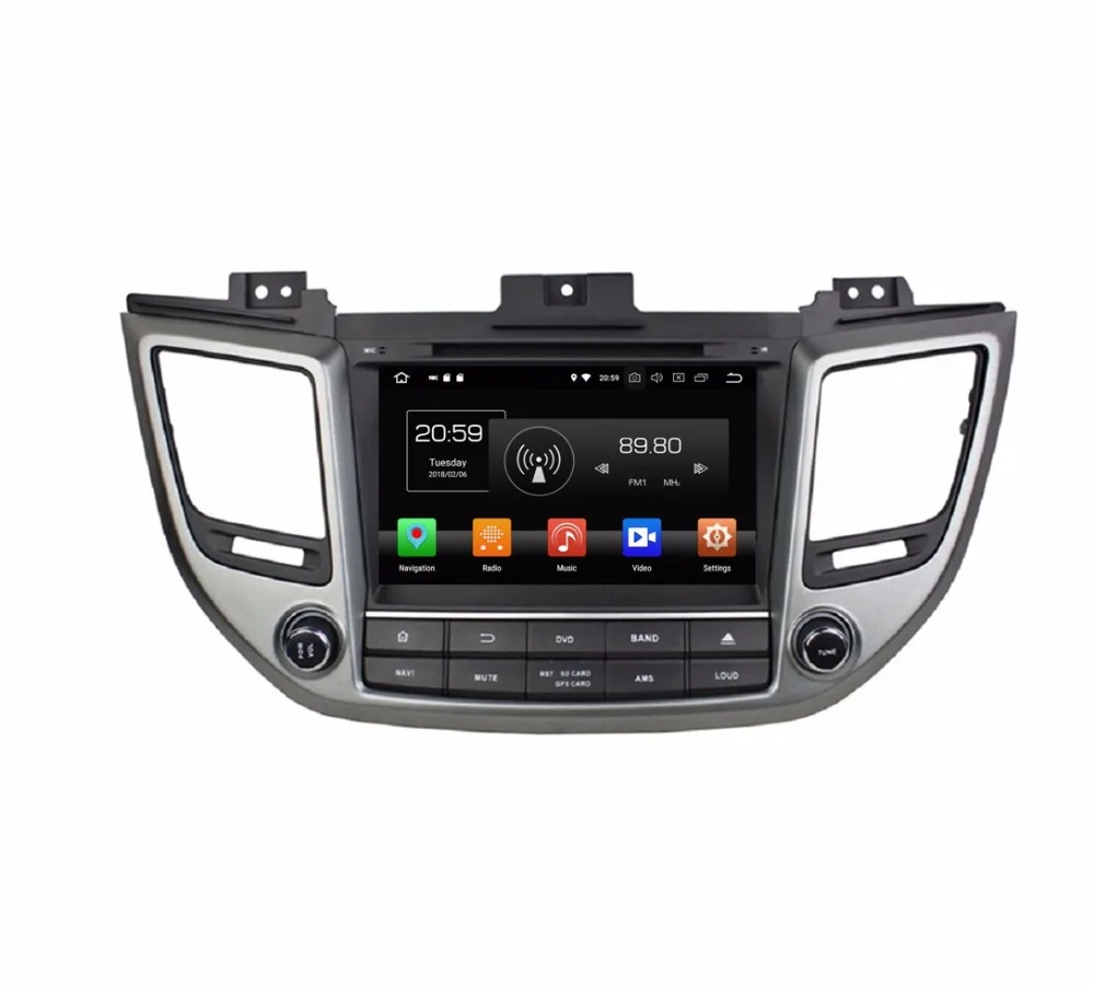 8 ядер дюймов Android 9 0 автомобильный Радио dvd плеер GPS для hyundai IX35 tucson 2015 2016 64G