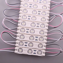 100 шт/лот постоянный ток 2835 Светодиодный модуль ввода объектива 160 градусов DC12V 1,2 Вт водонепроницаемый рекламный световой щит