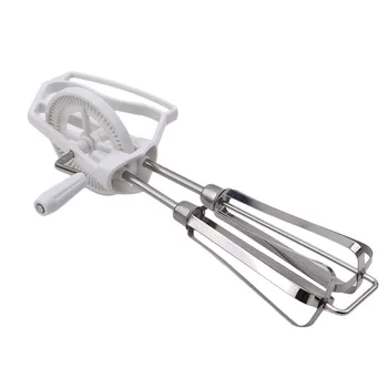 

Ellenmar Egg Beater Stainless Steel Whisk Kitchen Double Wheel Egg Beater Hand Mixer forA Baking And Cooking Home Kitchen Tools