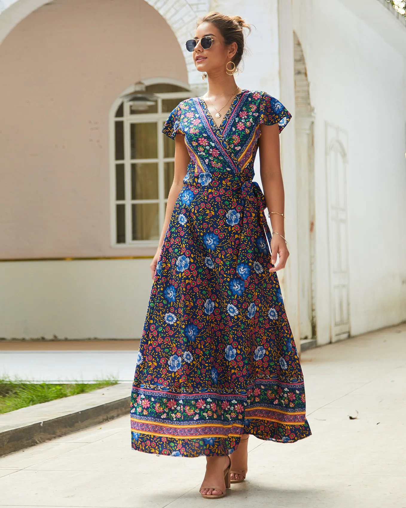 Bohemian Summer Dress Women 2019 Robe Femme Long Beach Maxi Dress Vestidos de festa Plus Size Casual Party Dresses Vestido mujer