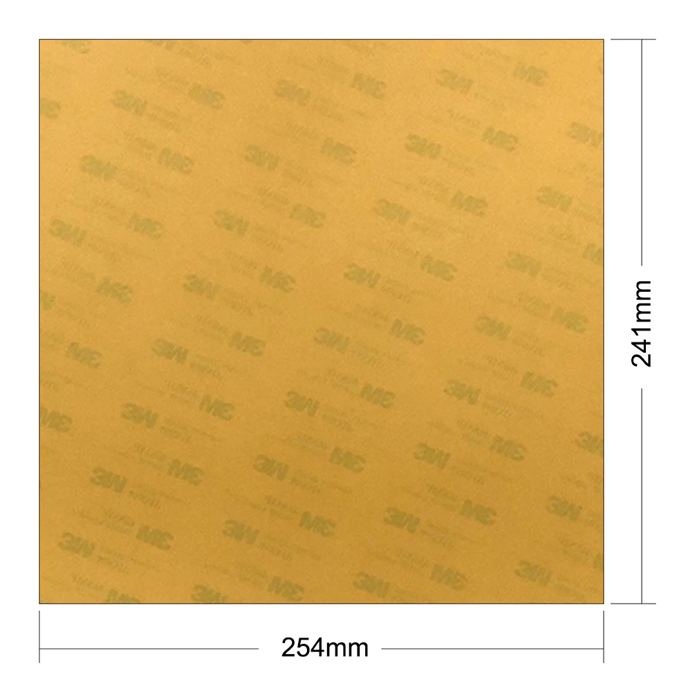 ENERGETIC Amber PEI Sheet 241x254mm 3D Printing Polyetherimide Build Surface 0.2mm Thickness for Prusa i3 Mk3 | Компьютеры и офис