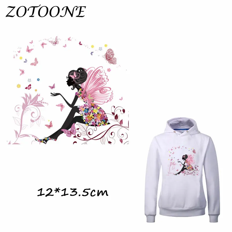 ZOTOONE железные нашивки для одежды красивые с цветами девочек Аппликация из бисера