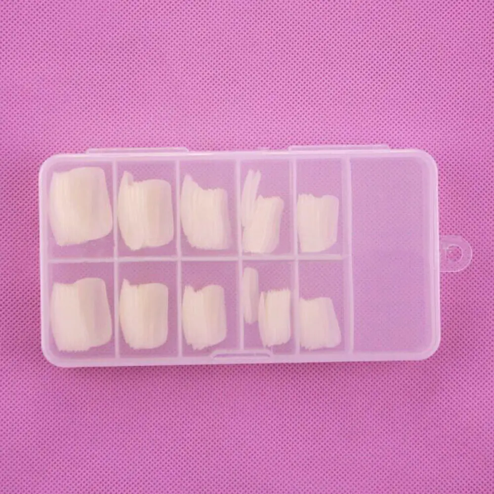 

100 Pcs/Pack Fashion New French False Whole Natural Nail Long Fake Nail Full Cover DIY Beauty Art Tips Hot